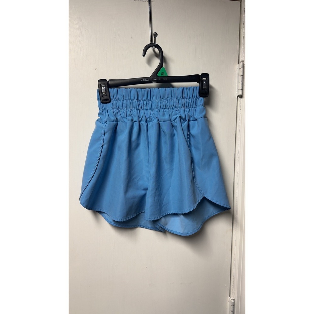 Lulu | Blue Smocked Waist with Logo | Size M